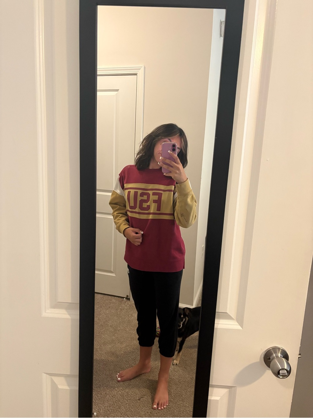 FSU Crewneck Sweatshirt in Garnet and Gold